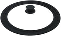 Universal Lid for Pots,Pans And Skillets,HR Huare Technology Tempered Glass with Heat Resistant Silicone Rim,Dishwasher Safe,Fit Cookware 8.5", 9.5”, 10”, Black,1 Pack