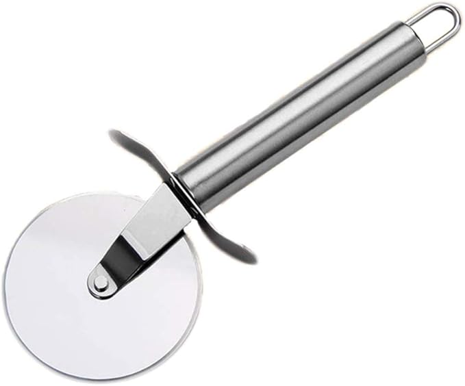 Premium Stainless Steel Pizza Cutter Wheel With Sharp Blades Home Pizza Knife With Built-in Finger Guard