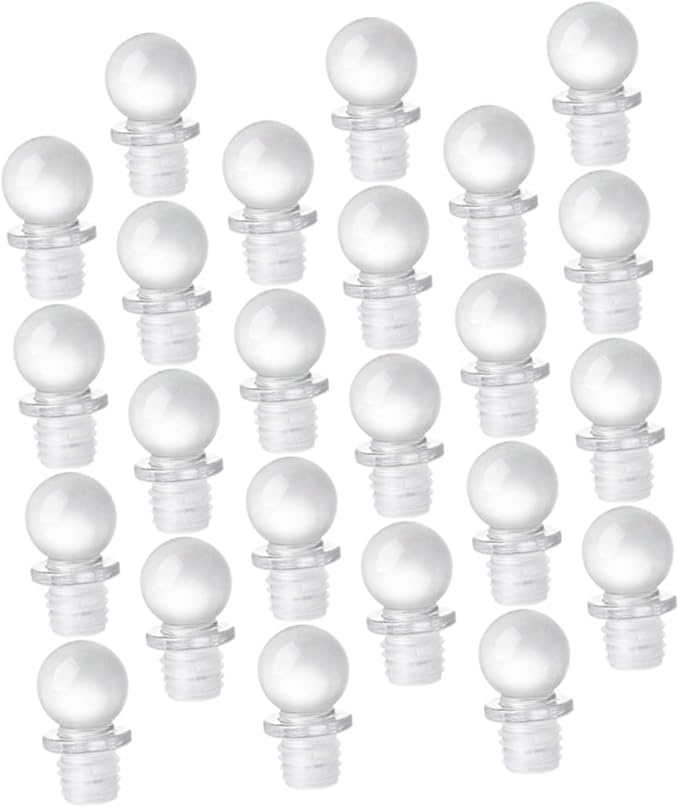 24pcs Glass Ball Stoppers for Alcohol Accessories Wine Bottle Sealer Portable Wine Saver Aroma Dispenser Stopper