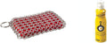 Lodge Cast Iron 8-Ounce Seasoning Spray and Lodge Chainmail Scrubbing Pad Set