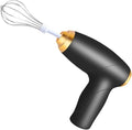 6-in-1 Electric Mixer with Milk Frother: Handheld Egg Beater, Portable Powered Mixer for Coffee, Baking, Cake Cream & Kitchen Batter Mixing