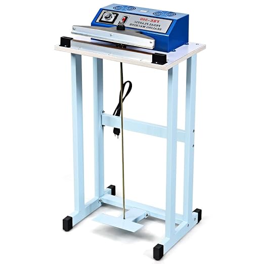 Goplus 110V 12" Foot Pedal Impulse Sealer Heat Seal Closer Plastic Bag Sealing Machine for Industrial and Commercial
