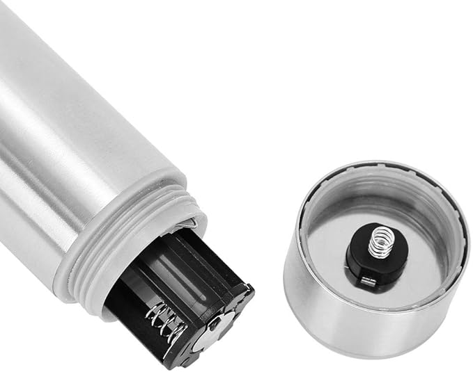 Stainless Steel Electric Milk Frother, Handheld Egg Beater Mixer, Double Spring Mixing Head, 19000RPM Speed, for Coffee Shops, Restaurants, Home, Includes 2 Detachable