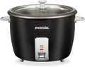 Proctor Silex Rice Cooker & Food Steamer, 30 Cups Cooked (15 Cups Uncooked), Includes Steam and Rinsing Basket, Black (37555)