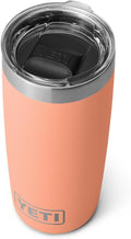 YETI Rambler 10 oz Tumbler, Stainless Steel, Vacuum Insulated with MagSlider Lid, Low Country Peach