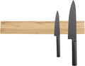 KITCHENDAO Bamboo Magnetic Knife Holder for Wall 17 inch Knife Magnetic Strip Bar Rack- 50% Stronger Magnet - Safe, Secure & Easy Storage Solution for Kitchen Knives, Metal Utensils & More