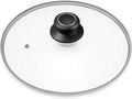 15.4 Inch Tempered Glass Lid Replacement Cover for 15.4" Cast Iron Skillets, Frying Pans and Wok, Clear