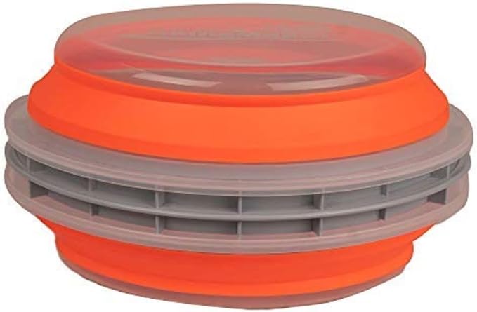 CanCooker Batter Bowl XL: Collapsible, Mess-Free, Dishwasher and Microwave Safe, Chemical-Free in Vibrant Orange