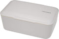 Bento Bite Box from TAKENAKA Japan, Made of Recycled Plastic Bottles for Eco, Sustainable Lunch Box(Gray Champignon)