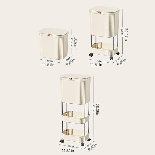 Mounting Kitchen Trash Holders Storage Shelf Garbage Holders ClutterFree Countertop for Apartment Space Saving Trash Bin Organizers