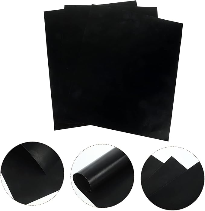 Hemoton 9sheets Non-stick Oven Liners Heat Resistant Baking Mats for Easy Clean-up Reusable and for Electric and Gas Ovens