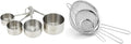 Cuisinart Stainless Steel Measuring Cups Set of 4 and 3 Count Strainers Set