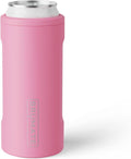 BrüMate Hopsulator Slim Can Cooler Insulated for 12oz Slim Cans | Skinny Can Insulated Stainless Steel Drink Holder for Hard Seltzer, Beer, Soda, and Energy Drinks (Primrose)