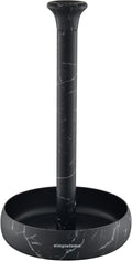 simpletome Paper Towel Holder Countertop Keep It Rolled Up Weighted Base (Marble Black)