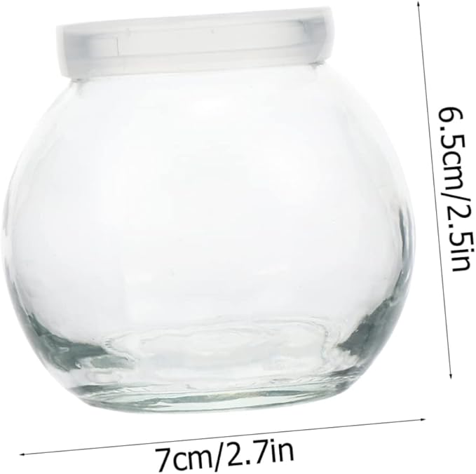 Healifty 1set Assorted Yogurt Bottles Practical Pudding Holders for Milk Juice Drinks Reusable Safe for Parties Events Easy to Clean and Stylish 6pcs