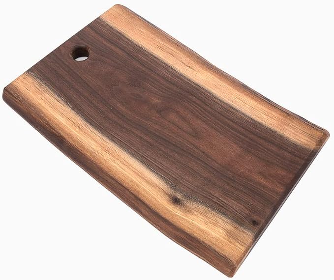 Live Edge Black Walnut Cutting Board – Amish Handmade in USA, One-of-a-Kind Charcuterie & Serving Board, Sustainably Harvested American Hardwood, X-Large 10" x 20" | ArborDown