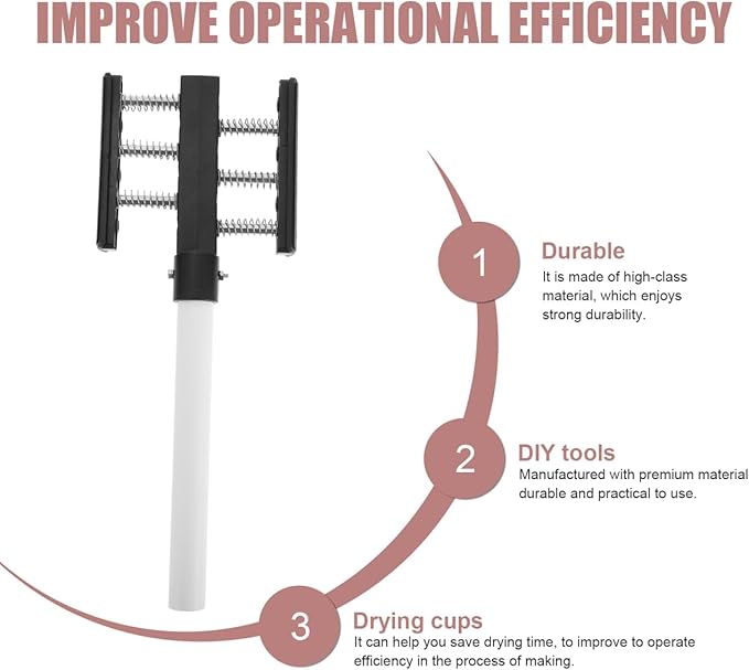 EXCEART Cup Turner Stand | Tumbler Drying Rack Stand with Spring Fixture | Cup Turner Accessories for DIY 10-40Oz Tumbler