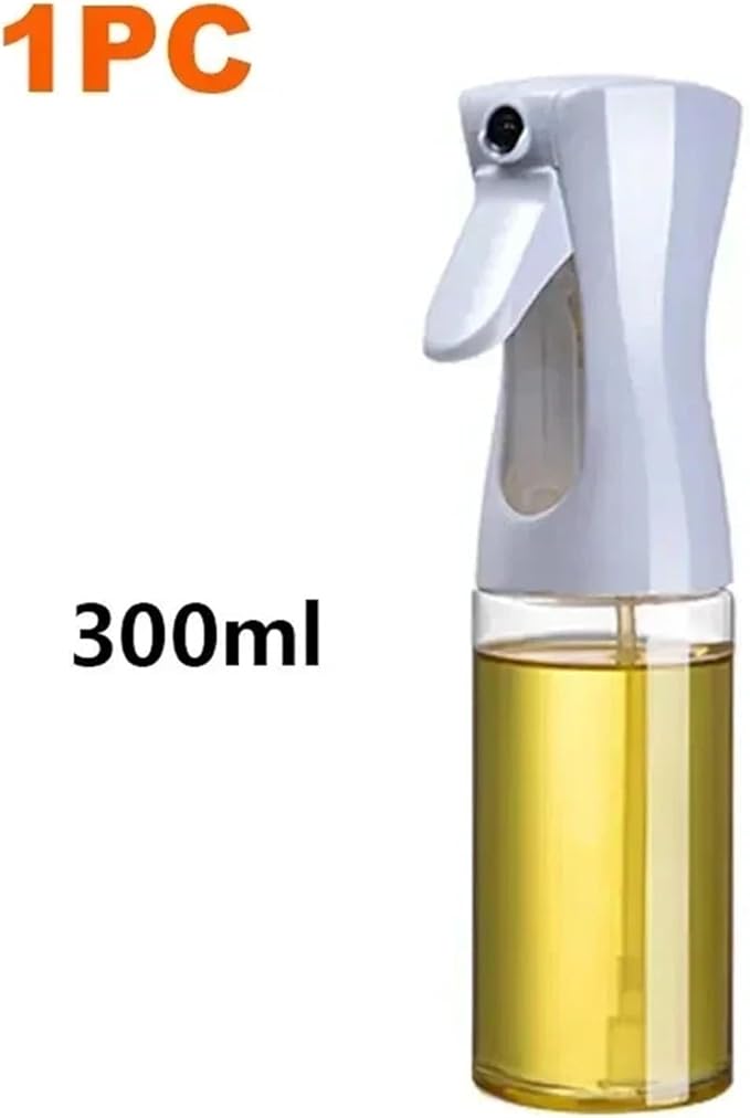 Oil Spray Bottle, 200/300/500 Oil Spray Bottle Household Kitchen Control Barbecue Cooking,for Salad Making, Baking(1pc 300ml white)