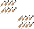 Ciieeo 2sets 8pcs Wine Cork Pourer Wine Spout for Airtight Sealing and Soda Bottles Home Bar Accessory 8pcs*2