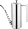 500/700ml Oil Pot 304 Stainless Steel Leak proof Vinegar Oil Bottle Storage Container Home Kitchen Utensils(Straight-700ml)