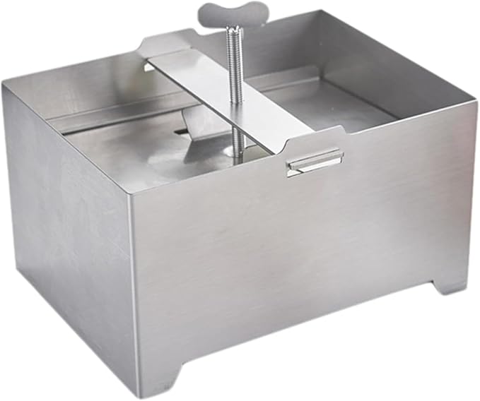 Tofu Presses Stainless Tofu Press Adjustable Paneer Maker with Drain Hole and Drip Tray 16129cm Cheese for Making 1kg Tofu Cheese for Home&Kitchen White