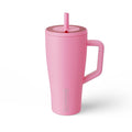 BrüMate Era 30 oz Tumbler with Handle & Straw | 100% Leakproof Insulated Water Bottle Tumbler with Lid & Flexible SoftSip Straw | Made of Stainless Steel | Cup Holder Friendly | 30oz (Primrose)