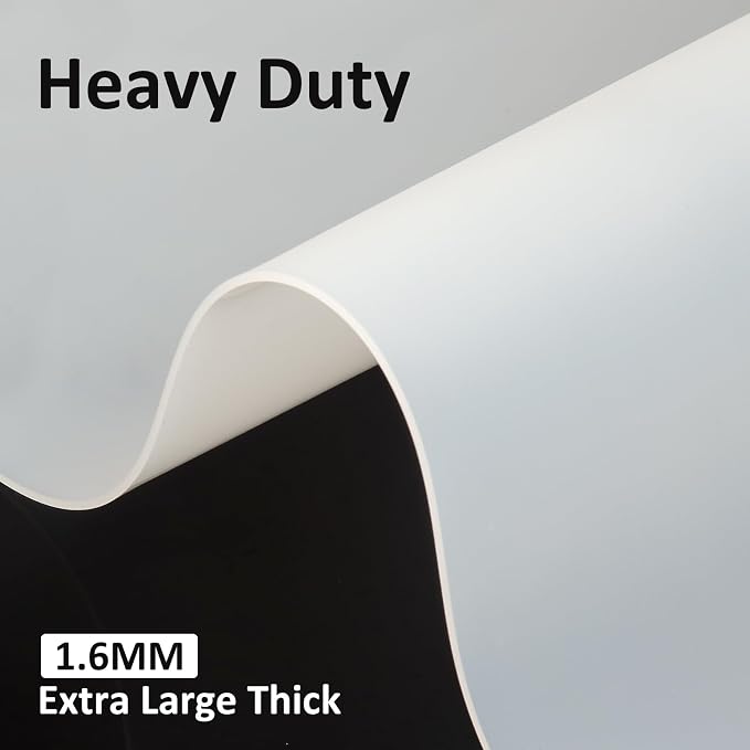 Extra Large Silicone Mat,Silicone Mats for Kitchen Counter Island Dinner Table Countertop Protector Heat Resistant Mat (120” x 48”, Translucent)
