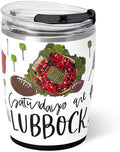 Swig Life 12oz Insulated Tumbler, Travel Coffee Tumbler with Lid, Cup Holder Friendly Travel Coffee Mug, Stainless Steel, 12 oz Reusable Insulated Coffee Mug (Saturdays in Lubbock)