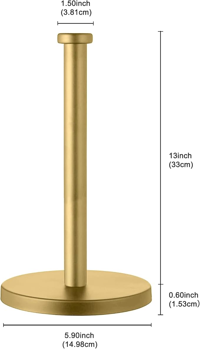 Countertop Gold Paper Towel Holder