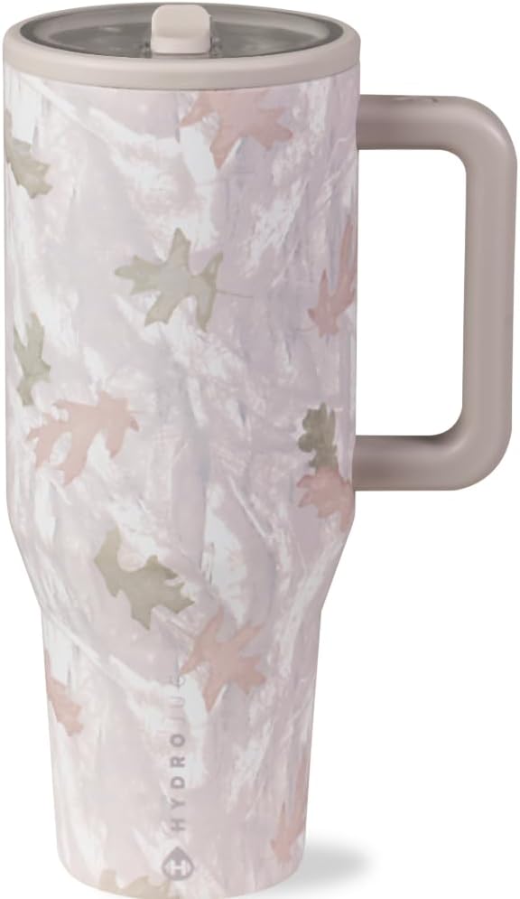 HydroJug Traveler 40oz, Insulated Tumbler with Handle & Straw, Camo