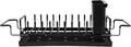 IMIKEYA Expandable Kitchen Dish Rack Over Sink with Drainboard, Large Capacity Utensil Holder and Drying Rack for Kitchen Counter, Space-Saving Sink Organizer and Dish Strainer