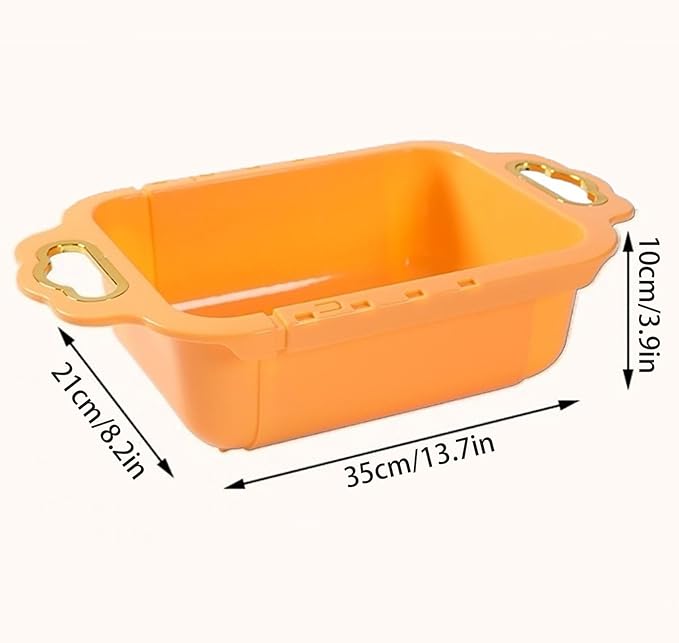 Expandable Dish Drying Rack Over the Kitchen Sink, Thick PP Dish Drainer, Dish Rack Vegetables and Fruits Strainer(Green)