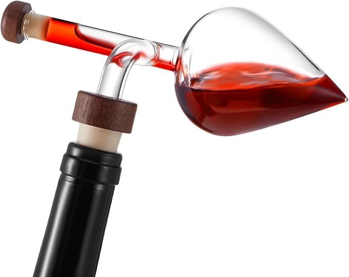 CHENGU 1 Pcs Wine air Aerator Decanter with Aerator Pourer Red White in Bottle Aerators Wine Gift Accessories Makes Your Wines Taste Better