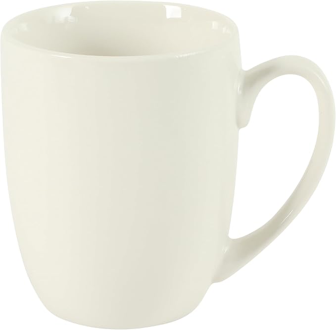 Gibson Home Great Essentials 16 Ounce Porcelain Coffee Mugs - Set of 6 - Cups for Latte, Hot Tea, Cappuccino, Mocha, Espresso, Cocoa
