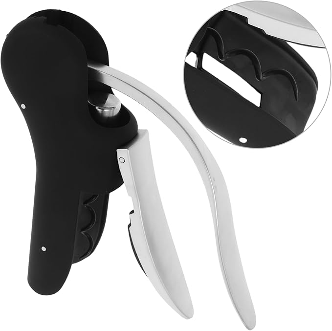SHOWERORO Corkscrew Wine Opener Lever Pump Manual Handheld Corkscrew for Wine Bottles Easy to Use
