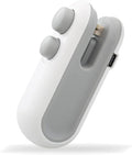 2 In 1 Sealer Cutter Mini Bag Sealer Handheld Heat Vacuum Sealer Handheld Bag Sealing Machine for Food Storage Snacks Freshness(White)