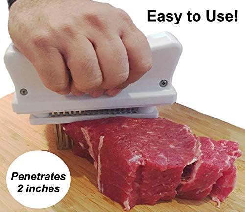 KITCHEN MEAT TENDERIZER TOOL – 48-Blade Professional-Grade: Transform Tough Cuts into Juicy, Flavorful Masterpieces | Rust-Free Stainless Steel | Dishwasher Safe | Perfect for Steak, Chicken & Pork