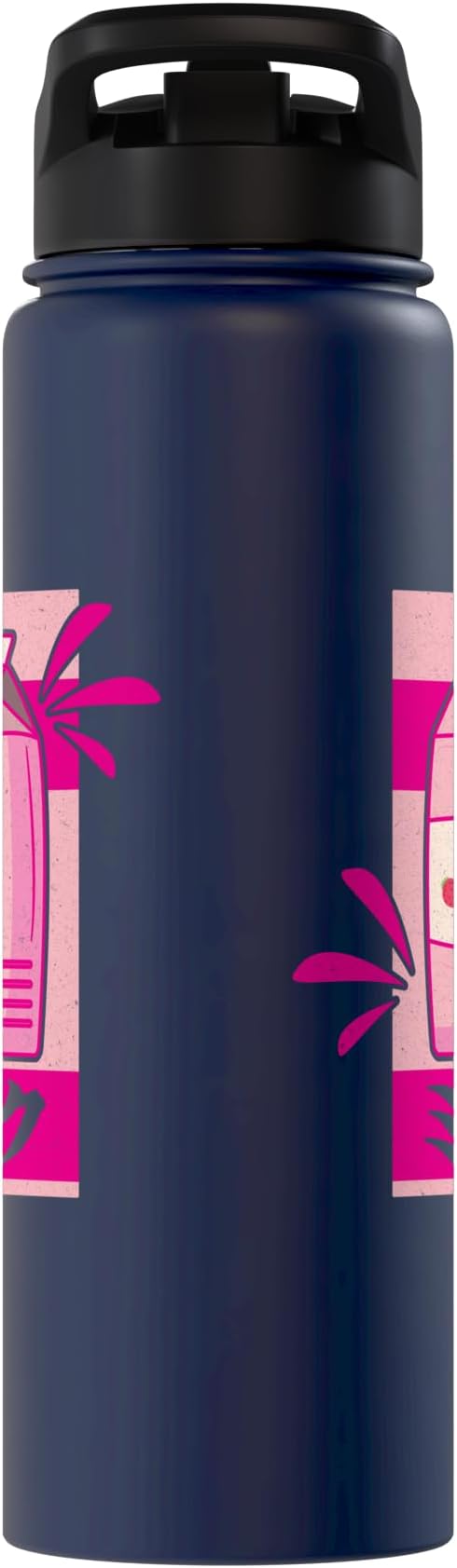 Kawaii Japanese Pink Retro 90s Strawberry Milk Carton Stainless Steel Insulated Water Bottle