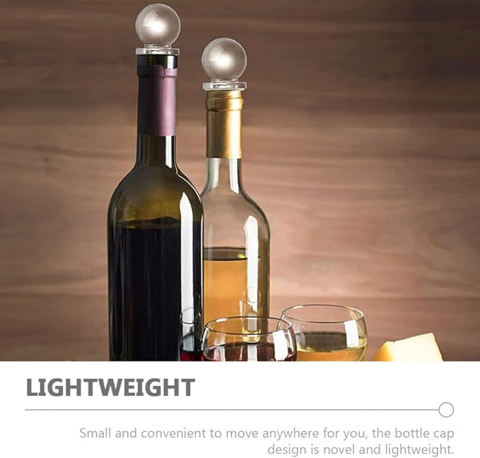 Kichvoe 24pcs Glass Bottle Stoppers Glass Wine Stoppers Multi-functional for Perfume Cosmetic Bottles Convenient Portable Design