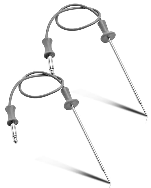 Probe Oven Meat Temperature Probe Replace WB20T10024 WB20T10025 WB20X5050 AP399938 Fit for GE Oven Probe Oven Meat, 2 Pack