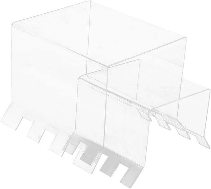 PRETYZOOM 2pcs Acrylic Prep Bag Holder Bag Stand for Home Freezer Holder Rack Easy to Carry Hands