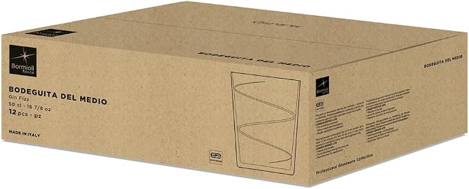 Bormioli Rocco Bodega Swirl Gin Fizz - Clear, Set of 12