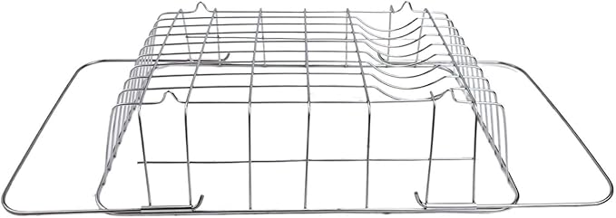 Sink Dish Drying Rack Adjustable Stainless Steel with Non-Slip Rubber Feet Space-Saving Over Sink Design for Kitchen Counter Organization and Utensil Holder(38x28x10cm)