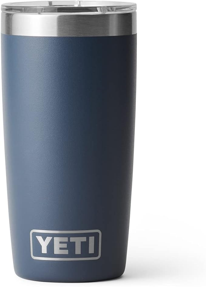 YETI Rambler 10 oz Tumbler, Stainless Steel, Vacuum Insulated with MagSlider Lid, Navy