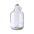 FastRack Glass Water Bottle Includes 38 mm Metal Screw Cap, 1 gallon Capacity, Clear (MN-TF9E-S1RA)