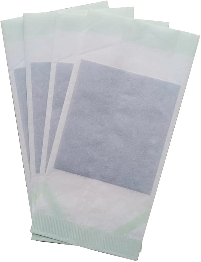 100Pcs Heat Sealing Microwave Popcorn Popper, Dispoable Pop Corn Packaging Bags with Greaseproof Paper (No pattern)