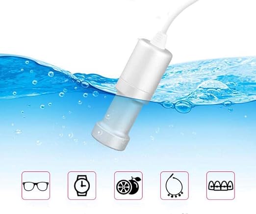 Portable Household Ultrasonic Cleaner, Professional Mini Immersible Ultrasonic Cleaning Machine, Jewelry Cleaner for Cleaning Fruit, Vegetable, Dishes, Glasses, Ring, etc