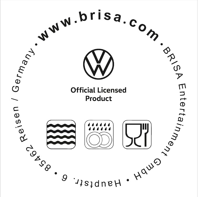 BRISA VW Collection - Volkswagen Espresso Cups Coffee-Tea-Cappuccino Set in Beetle Design (Beetle Front/100ml/3.4 fl oz) (Set of 4 (red, blue, green, yellow)