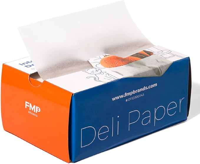 Fit Meal Prep [1000 Pack] 8 x 10.75" Wax Paper Sheets for Food, Interfolded Precut Deli Pop Up Grease-Proof Sandwich Paper Wraps, Waterproof for Lunch, Food Basket, Microwave Cover, BBQ