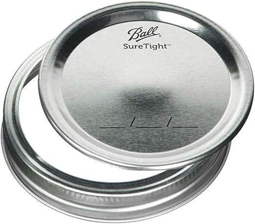 Ball Regular Mouth Glass Mason Jars with Lids and Bands, Used for Canning (Quart, 32 Ounce (Pack of 6))
